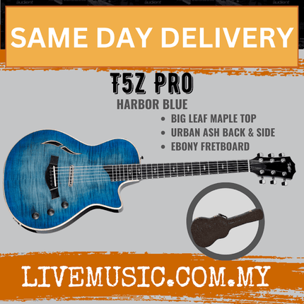 Taylor T5z Pro Electric Guitar w/Case, Harbor Blue