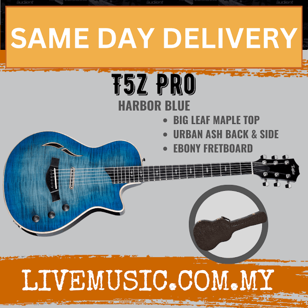 Taylor T5z Pro Electric Guitar w/Case, Harbor Blue