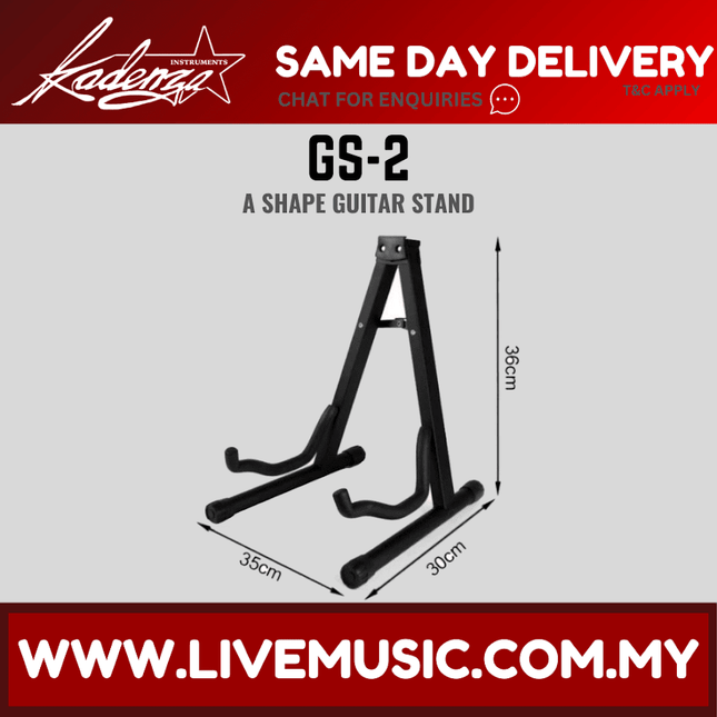 Kadenza GS-2 GS-3 A Guitar Stand for Acoustic, Electric, Classical and Bass Guitar ( GS2 GS3 )