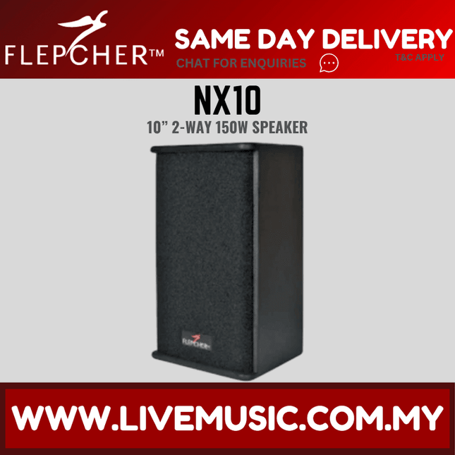 Flepcher NX-10 10'' 2-way Professional Loudspeaker ( NX10 / NX 10 )