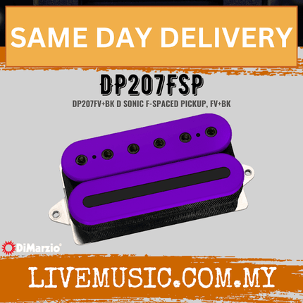 DiMarzio DP207FSP D Sonic F-Spaced Pickup, FV+BK (DP207 F SP/DP207 F-SP)