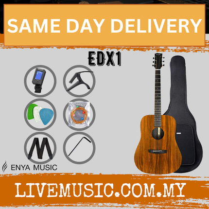 Enya ED-X1 41" Acoustic Guitar HPL Koa Body With Bag (EDX1/ED X1)