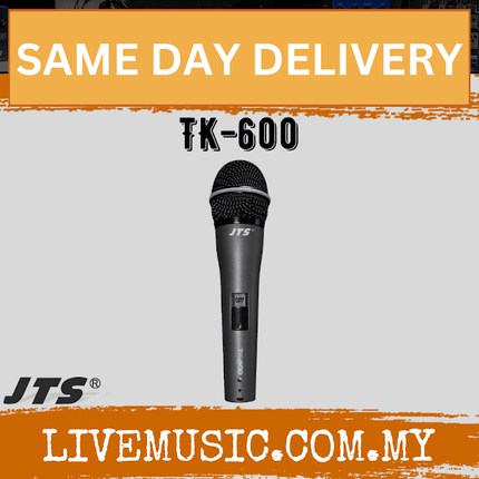 JTS TK-600 Cardioid Dynamic Microphone Without Cable ( TK 600 / TK600 )