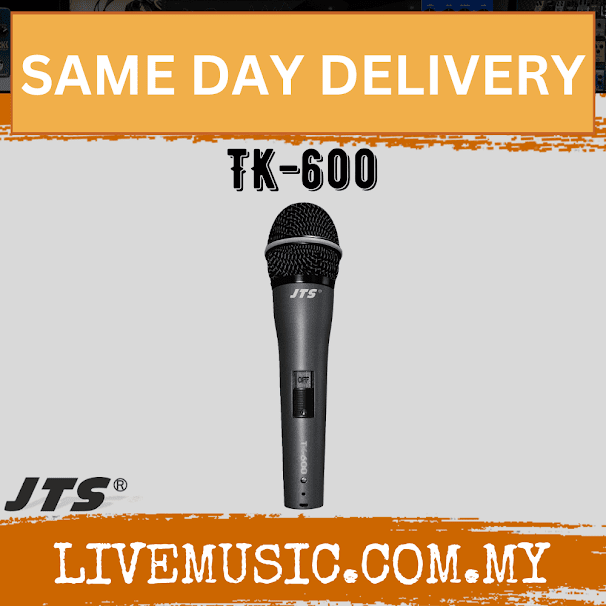 JTS TK-600 Cardioid Dynamic Microphone Without Cable ( TK 600 / TK600 )