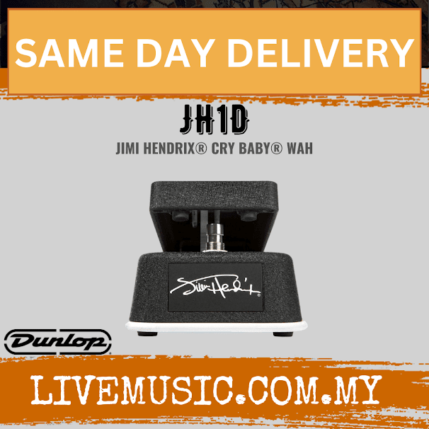 Jim Dunlop JH1D Jimi Hendrix Signature Cry Baby Wah Pedal (JH-1D / JH 1D)