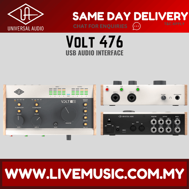 Universal Audio Volt 476 USB-C Audio Interface ( Volt476 / Volt-476 )