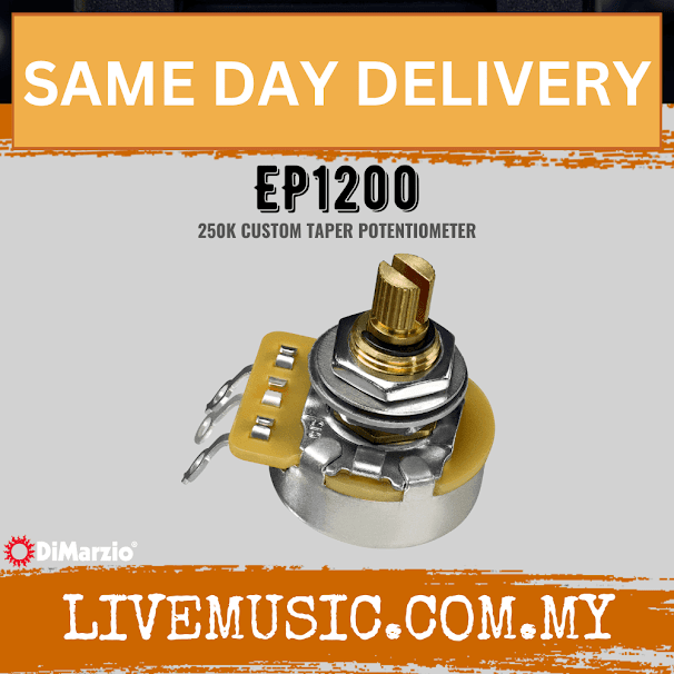 DiMarzio EP1200 250K Custom Taper Split Shaft Potentiometer (EP-1200/EP 1200)