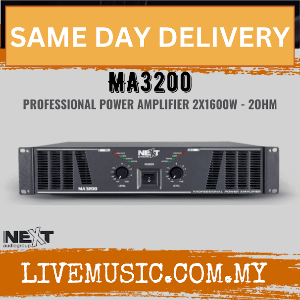 Next Audio MA3200 2U Professional Power Amplifier ( MA-3200 / MA 3200 )