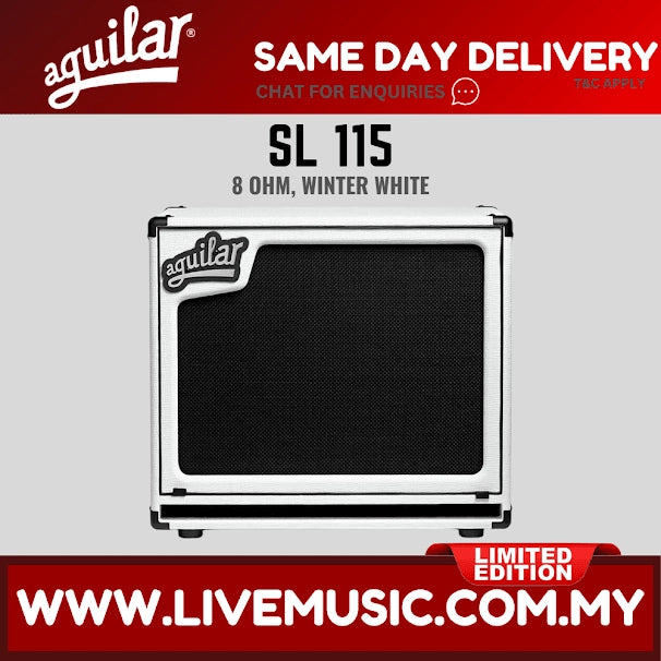 Aguilar Limited SL 115 Speaker Cabinet, 8 ohm,  - Winter White (SL115 SL-115)