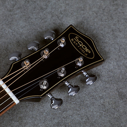 SQOE S360-FG 41 inch Solid Top Acoustic-Electric Guitar with Fishman Pickup - Mahogany (S360/S360FG)