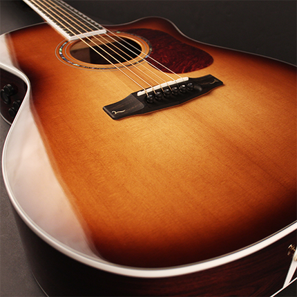 Cort Gold-O8 - Acoustic Guitar with Gig Bag - Light Burst (Gold O8/GoldO8)