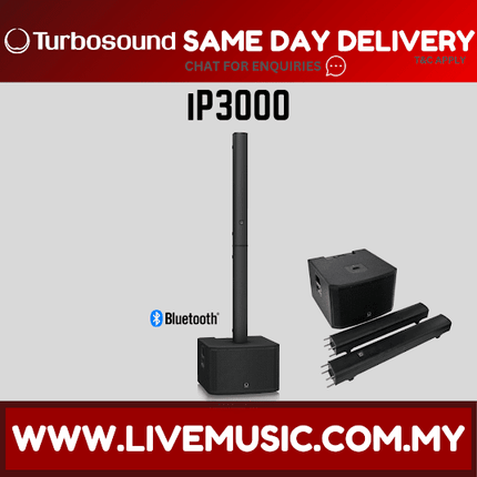 Turbosound iNSPIRE iP3000 2000W 3-channel Portable Column PA System - Each ( iP-3000 / iP 3000 )