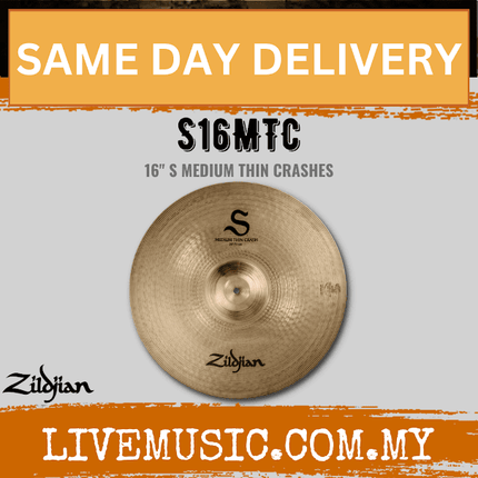 Zildjian S16MTC Medium Thin Crash Cymbal (S16MTC)