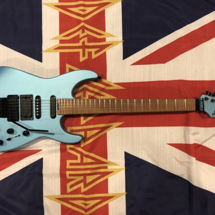 Jackson USA Signature Phil Collen PC1 Matte Electric Guitar, Flame Maple Fretboard - Matte Blue Frost (PC-1/PC 1)