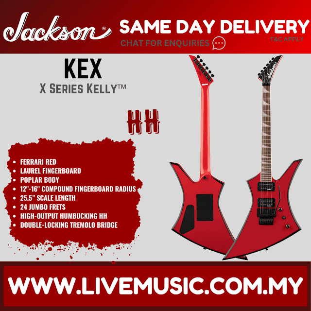 Jackson X Series Kelly KEX Electric Guitar, Ferrari Red