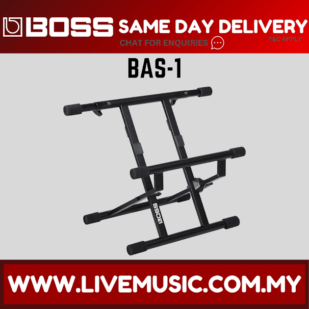 Boss BAS-1 Amplifier Stand with Tilt Back Design and Telescoping Amp Support Arm (BAS1)