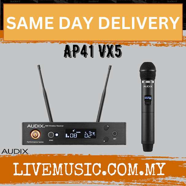Audix AP41 Performance Series Single-Channel Wireless System with H60/VX5 Handheld Transmitter ( AP41-VX5 / AP41VX5 )