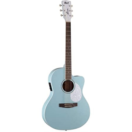 Cort JADE CLASSIC Acoustic-Electric Guitar with Gig Bag - Sky Blue Open Pore (JADE-CLASSIC/JADECLASSIC)