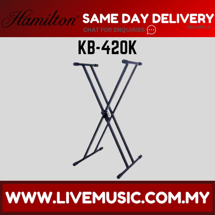 Hamilton KB-420K Double X Style Digital Keyboard Piano Stand ( KB420K / KB 420K )