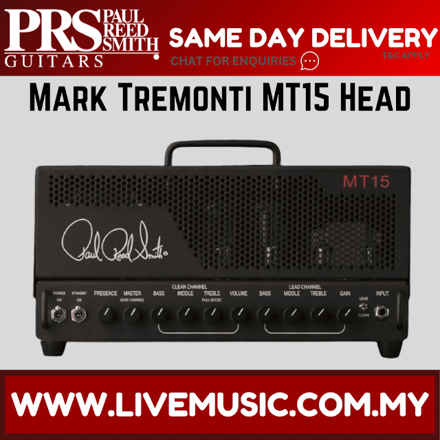 PRS Mark Tremonti MT15 Head Tube Guitar Amplifier - Stealth