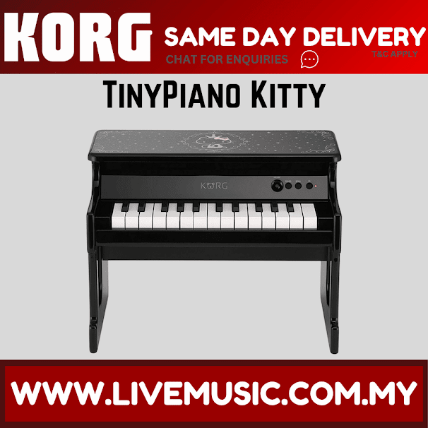 Korg tinyPIANO Hello Kitty - Black / White ( Tiny-Piano Kitty / Tiny Piano Kitty )