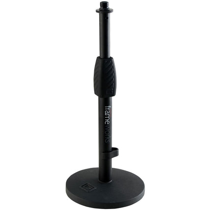 Gator Frameworks GFW-MIC-0601 Desktop Mic Stand with Round Base and Twist Clutch (GFW MIC 0601/ GFWMIC0601)
