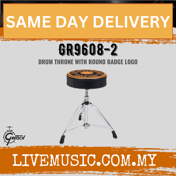 Gretsch GR9608-2 Round Badge Logo Drum Throne