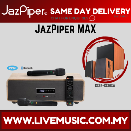 Jazpiper Max 2.1 Family Karaoke Soundbar w/Subwoofer Hifi Active Speaker ( JAZPIPERMAX JAZPIPER-MAX )