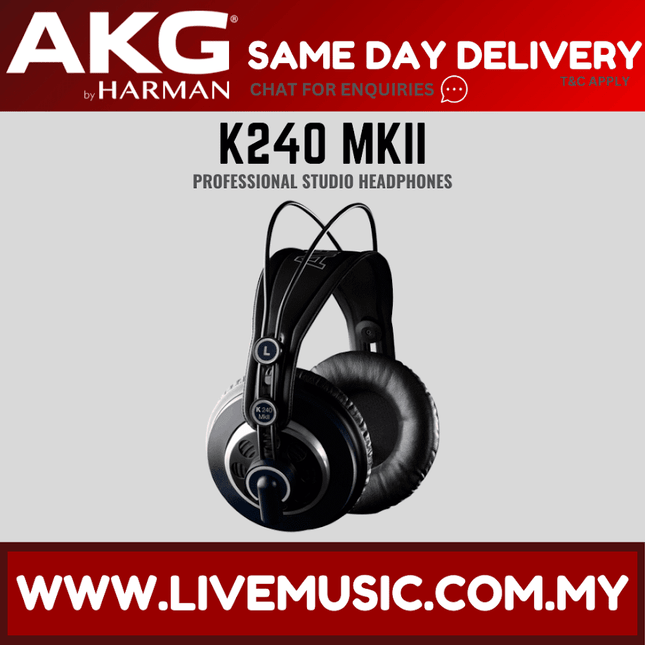 AKG K240 MKII Semi-open Pro Studio Headphones (K-240 / K 240 mk2)