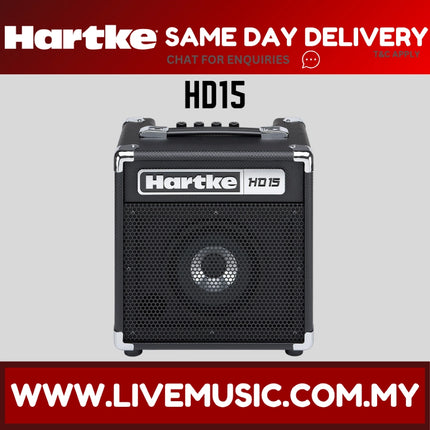 Hartke HD15 - 15 Watt Bass Combo Amplifier (HD-15)