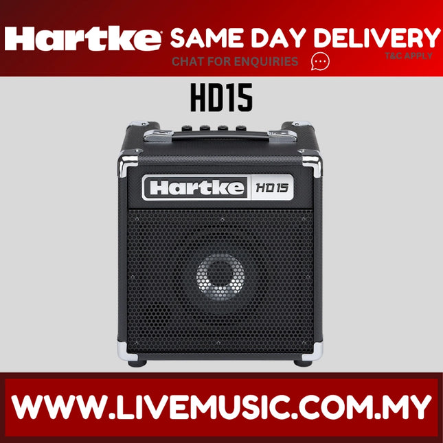 Hartke HD15 - 15 Watt Bass Combo Amplifier (HD-15)