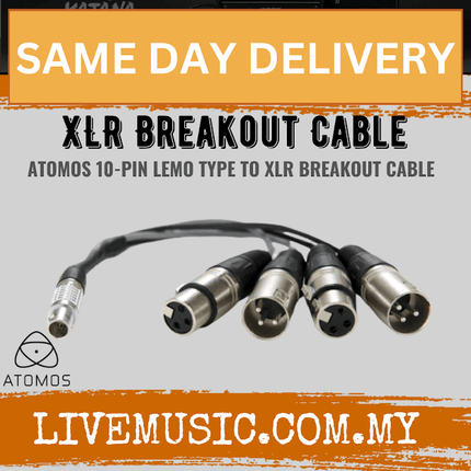 Atomos 10-Pin LEMO Type to XLR Breakout Cable for Shogun
