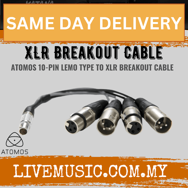 Atomos 10-Pin LEMO Type to XLR Breakout Cable for Shogun