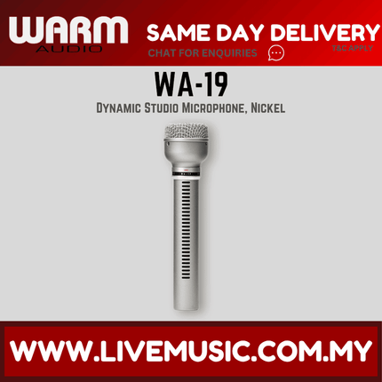 Warm Audio WA-19 Dynamic Studio Microphone, Nickel — ( WA19 WA 19 )