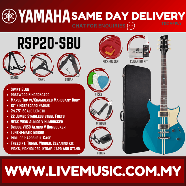 Yamaha Revstar Professional RSP20 Electric Guitar With Accessories ( RSP-20 RSP 20 )