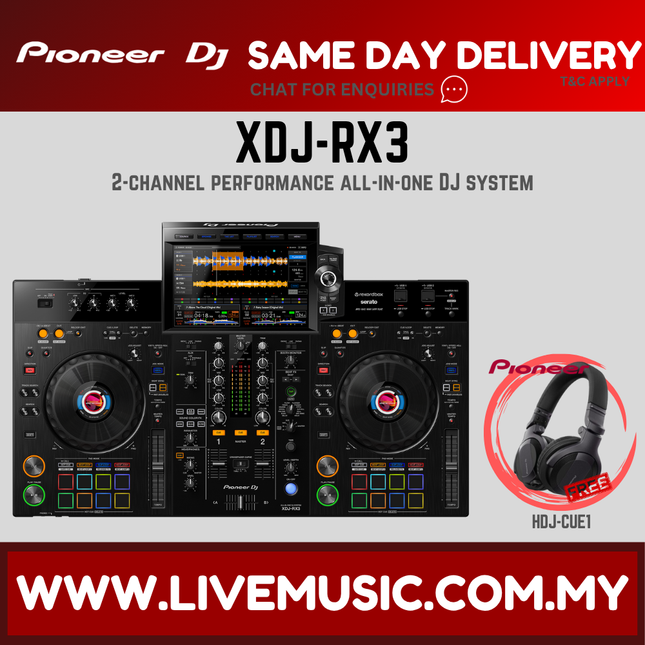 Pioneer DJ XDJ-RX3 2-channel Performance All-In-One DJ System With Monitor Speaker And Case (XDJ RX3/XDJRX3)