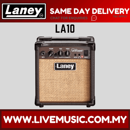 Laney LA Series LA10 Compact Acoustic Guitar Practice Amplifier