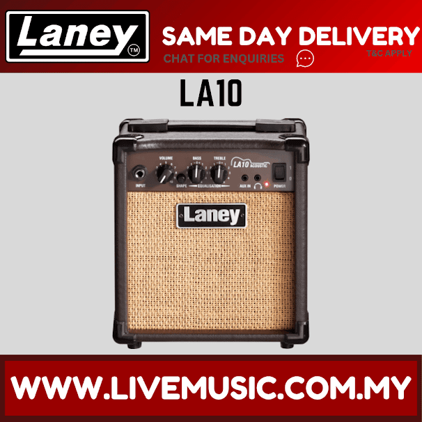 Laney LA Series LA10 Compact Acoustic Guitar Practice Amplifier