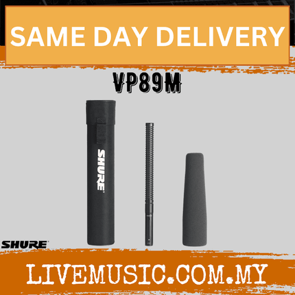 Shure VP89M Shotgun Condenser Microphone - Medium ( VP-89M / VP 89M )