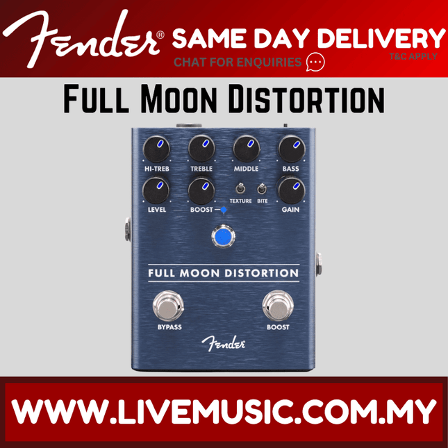 Fender Full Moon Distortion Guitar Effects Pedal