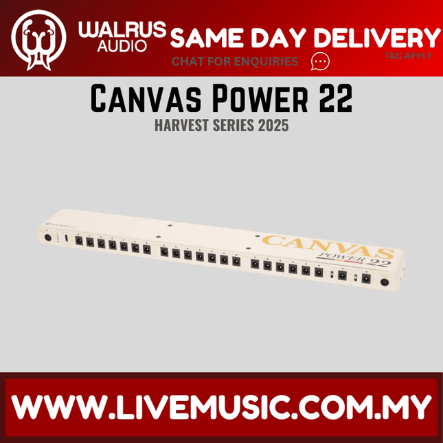 Walrus Audio Canvas Power 22 pedal power supply, off-white chassis with multiple output ports