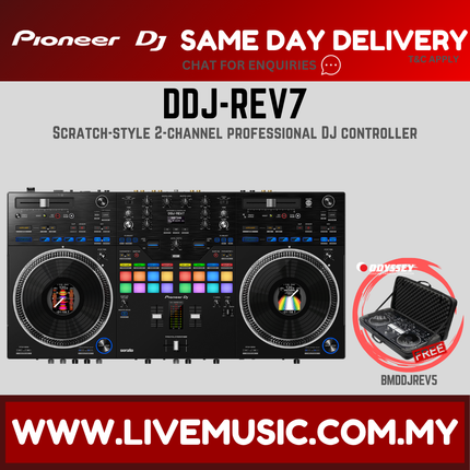Pioneer DJ DDJ-REV7 Scratch-style 2-channel professional DJ controller With Monitor Speaker And Bag (DDJREV7 / DDJ REV7)