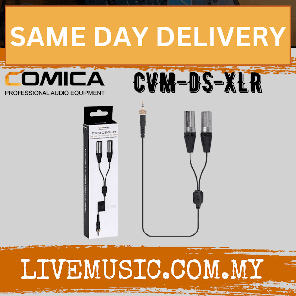 Comica CVM-DS-XLR Dual-head XLR Output Cable 3.5mm TRS Male to Dual XLR (CVM DS XLR CVMDSXLR)
