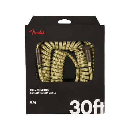 Fender Deluxe Coil Guitar Cable, 30ft - Tweed
