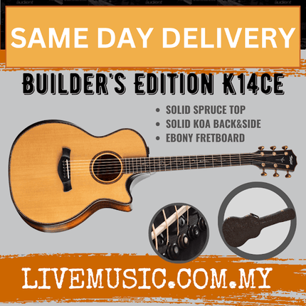 Taylor Builder's Edition K14ce V-Class Grand Auditorium Acoustic Guitar w/Case