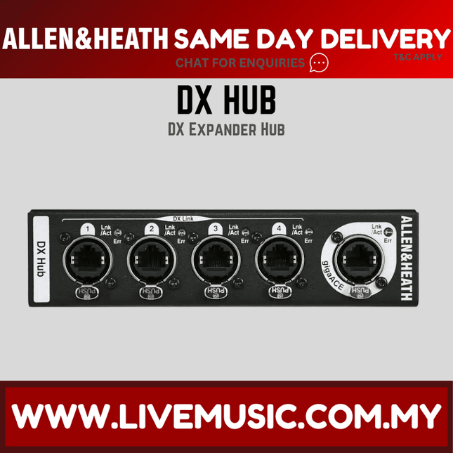 Allen & Heath AH-DX-HUB DX Hub Remote DX Expander Hub ( DXHUB/X / DX HUB/X )