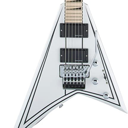 Jackson X Series Rhoads RRX24M Electric Guitar, Maple Fretboard - Snow White with Black Pinstripes (RR X24/RRX 24)