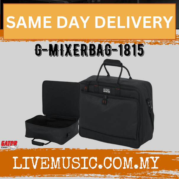 Gator G-MIXERBAG-1815 Mixer Bag fits Behringer Xenyx X1832USB, Soundcraft EFX12 & EPM12 (GMixer1815/G MIXERBAG 1815)