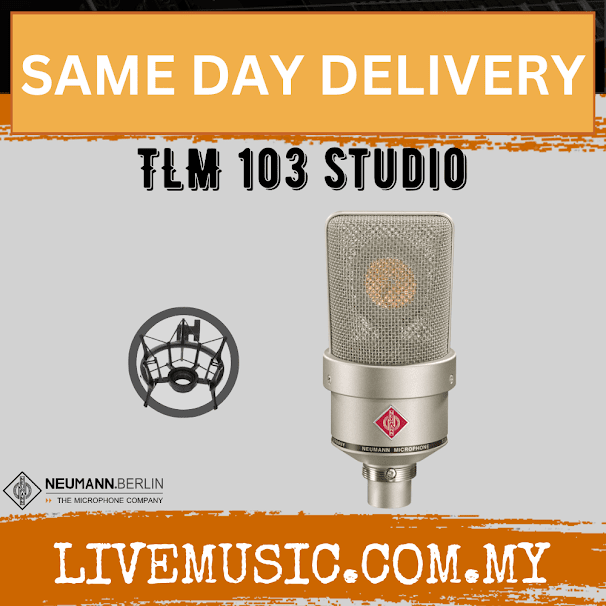 Neumann TLM 103 Studio Set Large-Diaphragm Condenser Microphone - Matte Black/Nickle ( TLM103 / TLM-103 )