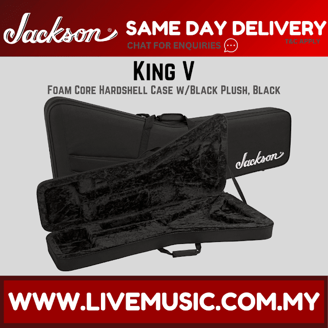 Jackson King V Hardshell Gig Bag, Black